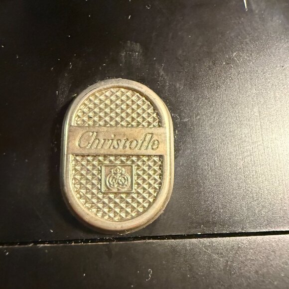 CHRISTOFLE 7.25” SQUARE Silver PHOTO FRAME WITH STARS - Picture 7 of 9